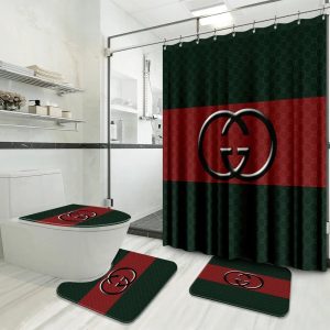 Red Green Gucci Shower Curtain 051