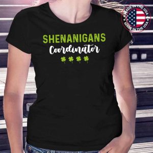 Shenanigan Coordinator St Patricks Day Shamrock T-Shirt