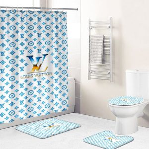 Shower Curtains Louis Vitton Blue Sea Full Bathroom Sets 085