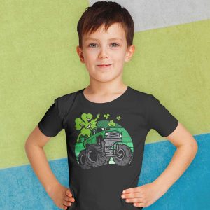 St Patrick Day Monster Truck Saint Pattys Paddys Toddler Boy T-Shirt