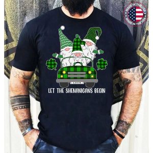 Three Gnome St Patricks Day Let The Shenanigans Begin Irish T-Shirt