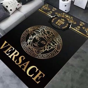 VIP Golden Logo Versace Living Room Carpet And Rug 056