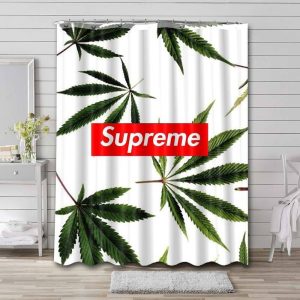 Weed Supreme Shower Curtain Set 041