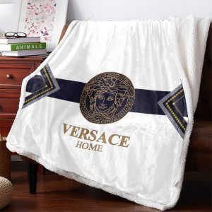 White Luxury Versace Blanket 044