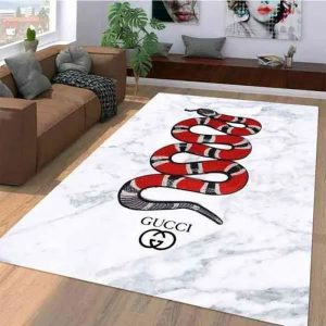White Marble Gucci Living Room Carpet And Rug 058