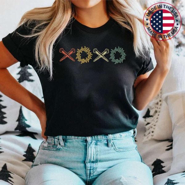 XOXO The Original Love Letters Christian Pastel Easter Day T-Shirt