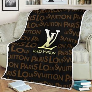 Yellow logo Louis Vuitton Blanket 061