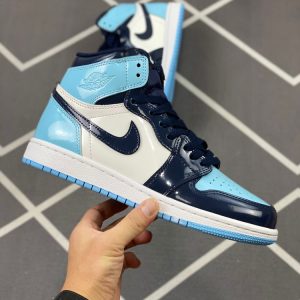 New Arrival Shoes AJ 1 Retro High UNC Patent CD0461-401