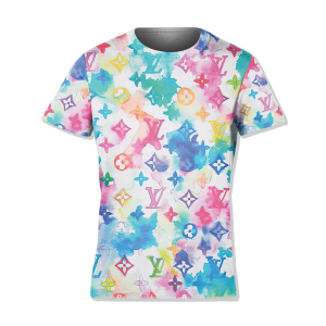 LV Mix Muticolor Luxury Logo 3D T-Shirt 021