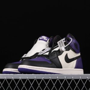 New Arrival AJ1 High 575441-501 Court Purple