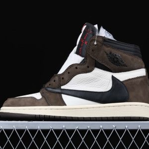 New Arrival AJ1 High 050- CD4487-100 Travis Scott x Air Jordan 1