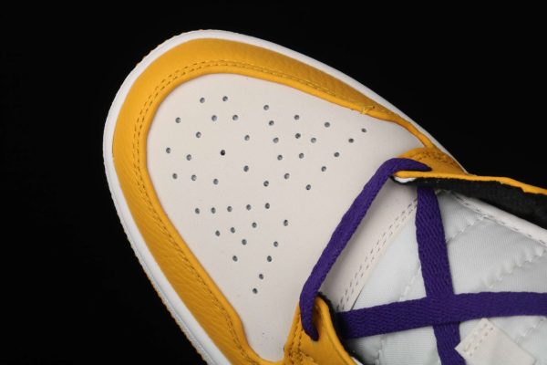 New Arrival AJ1 Mid 852542-700 Lakers