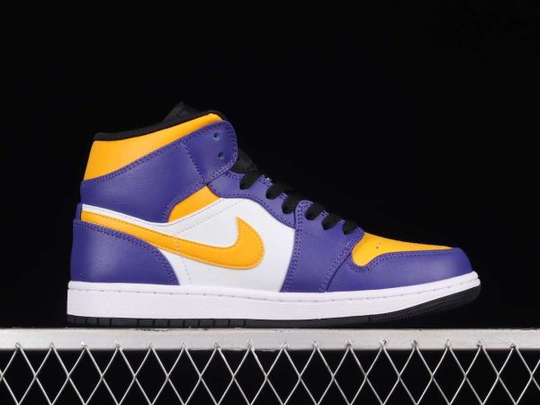 New Arrival AJ1 MID DQ8426-517 Lakers