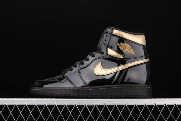 New Arrival AJ1 High 555088-032 Metallic Gold