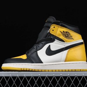 New Arrival AJ1 High 052-AR1020-700 Yellow Toe