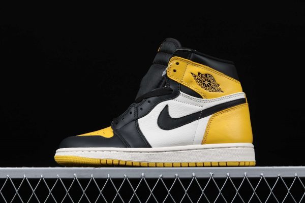 New Arrival AJ1 High 052-AR1020-700 Yellow Toe