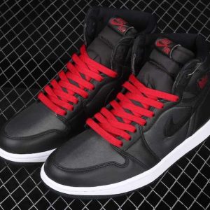 New Arrival AJ1 High 555088-060 Black Satin