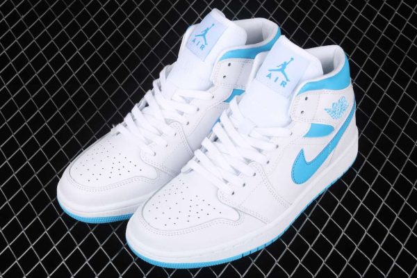 New Arrival AJ1 Mid BQ6472-114 Carolina Blue