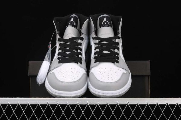 New Arrival AJ1 Mid 554725-092 Light Smoke Grey