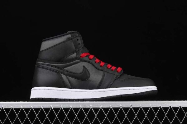 New Arrival AJ1 High 555088-060 Black Satin