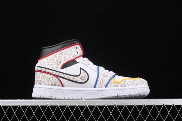 New Arrival AJ1 Mid BQ6827-100 Day of the Dead