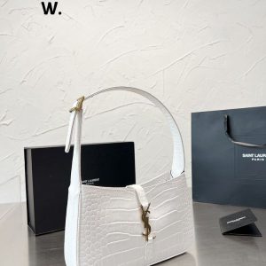 New Arrival Bag Y3099.1 – Y3099-25cm, White-Crocodile Leather Texture