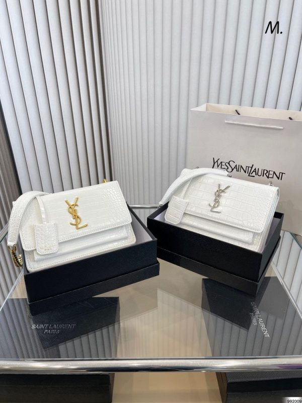 New Arrival Bag Y3154 – Y3154-22x15cm, White-Gold Logo