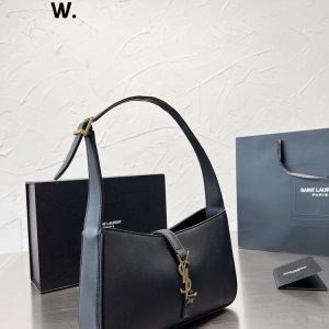 New Arrival Bag Y3099.1 – Y3099-25cm, Black-Smooth Leather