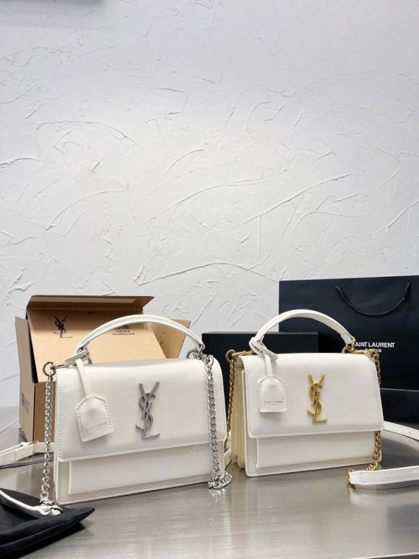 New Arrival Bag Y3144.1 – Y3144.1-22x14cm, White-Gold Logo